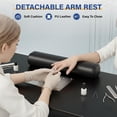 thumbnail image 6 of Ktaxon Manicure Table for Nail Tech with Dust Collector, Storage Drawers & Wrist Cushion, Black, 6 of 7