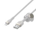 thumbnail image 4 of Cable de carga Belkin BoostCharge Pro Flex USB tipo A a Lightning de 3 m, blanco, 4 of 5