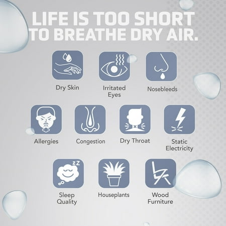 PureGuardian - 1 Gal. Ultrasonic Humidifier - Blue/White