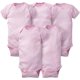 thumbnail image 1 of Gerber - Conjunto de 5 elucos sólidos para niñas, 1 of 5
