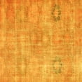 thumbnail image 1 of Ahgly Company Machine Washable Indoor Square Persian Yellow Bohemian Area Rugs, 4' Square, 1 of 4