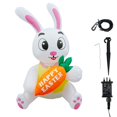 thumbnail image 2 of Easter Inflatable Airblown Bunny Party Yard Holiday Home Decorations Polyester Fiber, 2 of 7