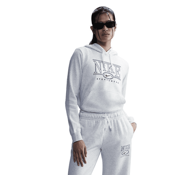 Nike Sportswear Club Fleece Women's Pullover Hoodie Birch Heather Small