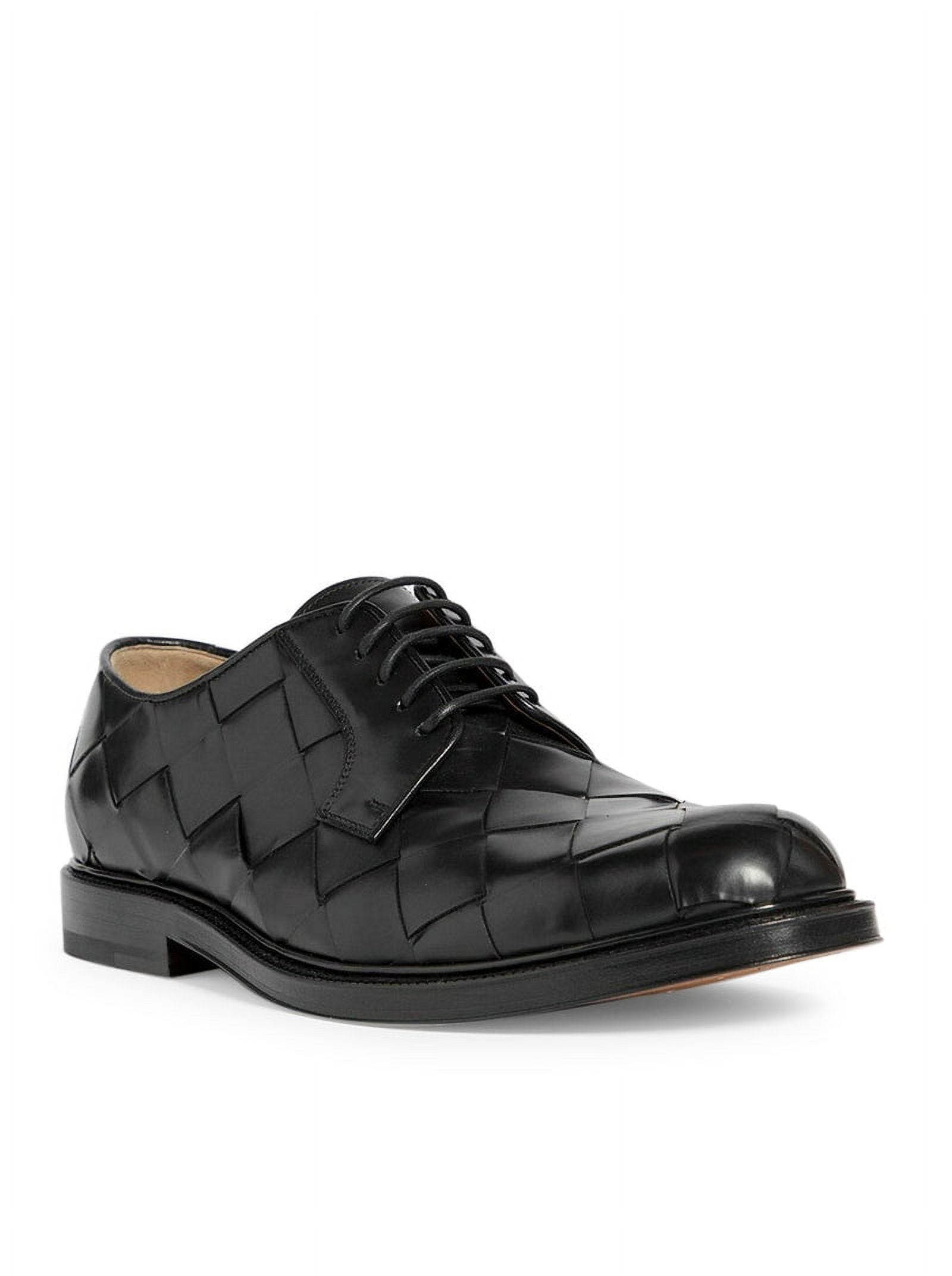 Bottega Veneta Men Bottega Veneta Men S Black Woven Leather Lace