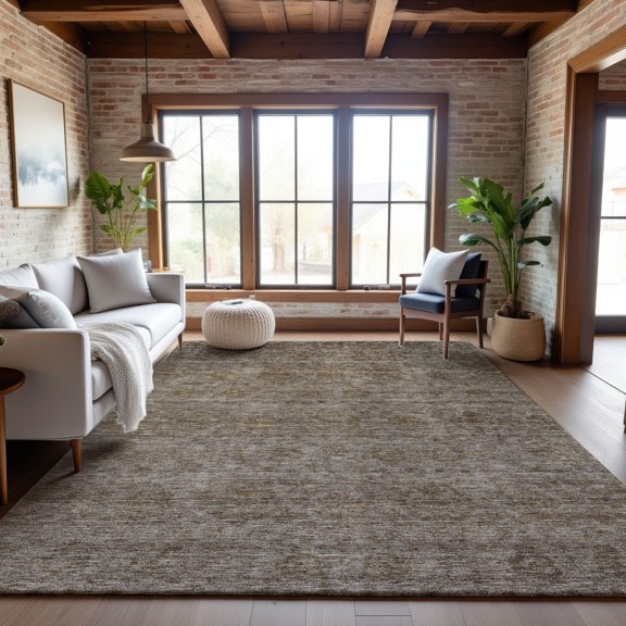 Addison Rugs Mayfield Premium Machine Washable Transitional Global Brown Rectangle Rug, 8' x 10'