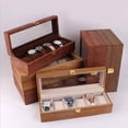 thumbnail image 2 of Luxury Watch Cases for Men 6 Slots Solid Wood Storage Organizer Display Box Large Holder Exquisite And Durable -, 2 of 8