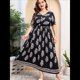 thumbnail image 4 of Vestido de Verano Holgado Informal de Corta con Corte A y Corte en A para Mujer, Talla Grande Azul Marino XXL, 4 of 8