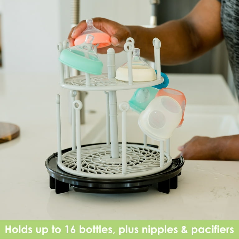 The First Years Spin Stack Dish Rack – Kitchen Countertop Drying Rack for  Baby Bottles and Other Baby Essentials