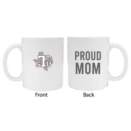 

Texas Southern University Proud Mom White Ceramic Coffee Mug (White).