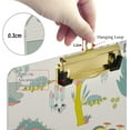 thumbnail image 4 of FMSHPON Hand Drawn Dinosaurs Clipboard Hardboard Wood Nursing Clip Board and Pull for Standard A4 Letter 13x9 inches, 4 of 6