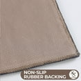 thumbnail image 4 of Superior Myra Medallion Washable Bath Rug, Set of 2, Large, Charcoal, 4 of 12