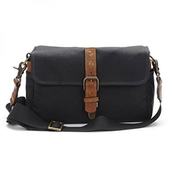 ONA ONA The Bowery Camera Messenger Bag Black Waxed Canvas (ONA5014BL)