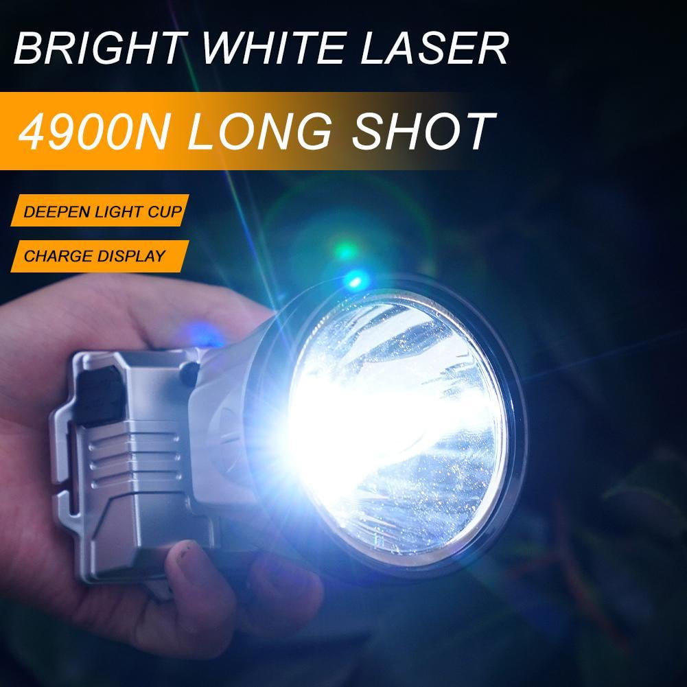 Super Bright Rechargeable LED Headlamp, Long-Range Spotlight with Waterproof Design for Outdoor Camping, Fishing, Running