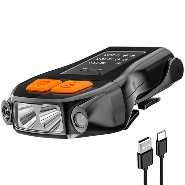 cámping Lámpara de cabeza multifuncional con luz de casquillo LED recargable para acampar ciclismo correr Hugtrwg Para estrenar