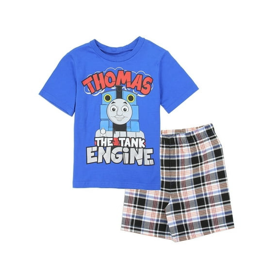 Thomas & Friends 2 Piece Plaid Shorts Set (Toddler Boys)
