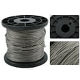 thumbnail image 5 of ALL-CARB 7 x 7 Strand Construction 328FT 1/16 Inch Stainless Steel Wire Rope with 150 Sleeves Fit for Hanging Items and Building Fences, 5 of 7
