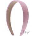 thumbnail image 3 of Motique Accessories Mauve 1-inch Satin Hard Headband, 3 of 6