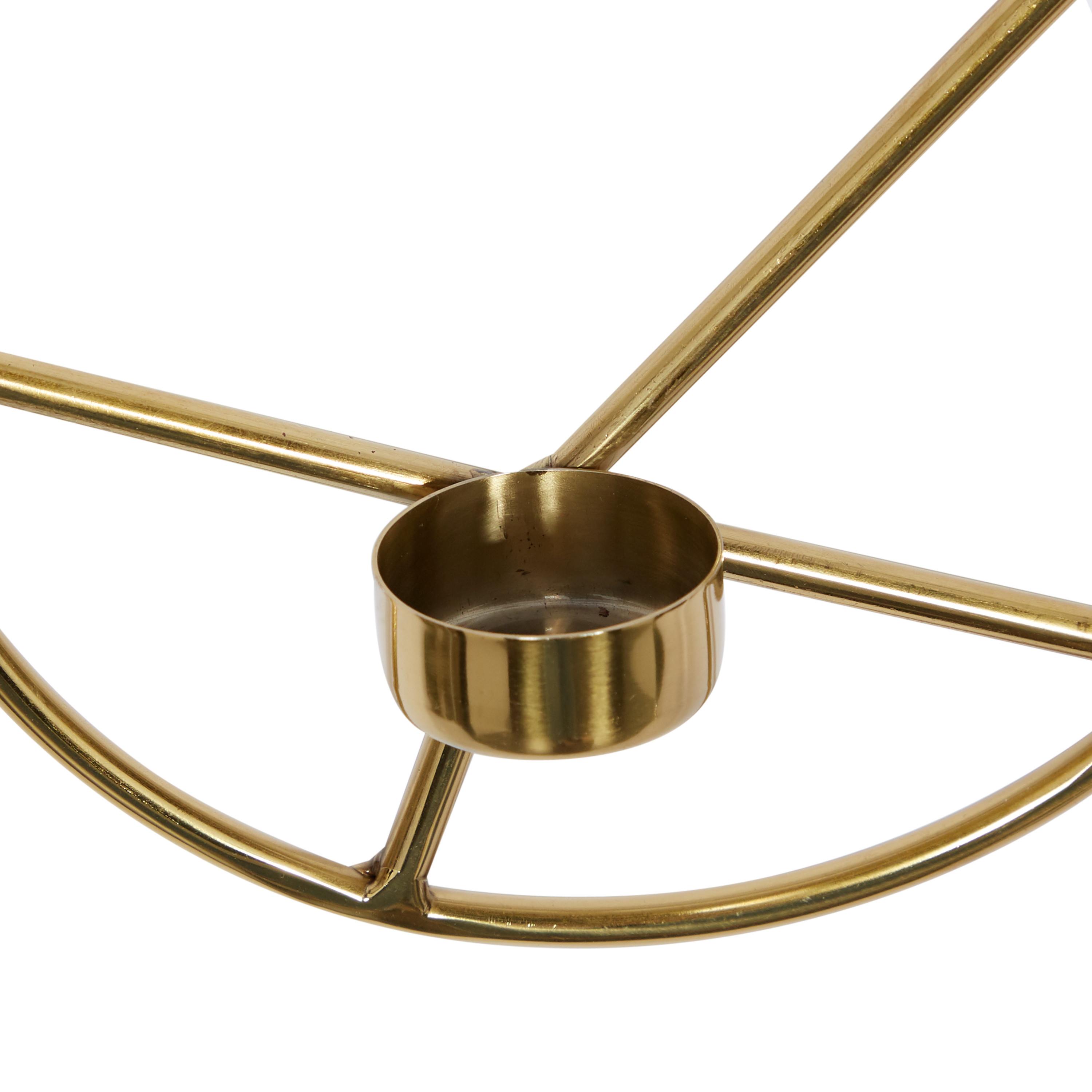 DecMode 8"W, 8"H Modern Wall Sconce, Gold, 3 - Pieces