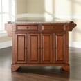 thumbnail image 3 of Pemberly Row Contemporary Wood Kitchen Island in Cherry & Gray, 3 of 7