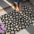 thumbnail image 4 of Black Daisy Flower Pattern Door Rugs,Washable Non Slip Door Mats Indoor,Decorative Door Mats,Entry Mat Indoor for Entrance,Bedroom,Kitchen,Bathroom,20"x32", 4 of 6