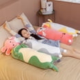 thumbnail image 2 of 70/90/120CM dinosaurio Animal de dibujos unicornio gato juguetes de peluche suave largo almohada muñeca de los niños regalo de cumpleaños Fivean unisex, 2 of 2