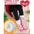 thumbnail image 5 of Womens Slipper Fuzzy Grips Socks Warm Fluffy Winter Thick Thermal Cozy Plush Socks 1Pairs, 5 of 6