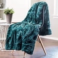 thumbnail image 3 of Premium Wolf Faux Fur Throw Blanket - Soft, Fuzzy Sherpa & Minky Throw Blanket - For Bed or Couch - 50\ Color: A(gray) Size: Throw, 3 of 8