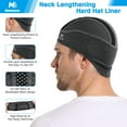 thumbnail image 2 of MELASA Skull Cap Cooling Helmet Liner for Hard Hat with Neck Extension Sun Protection Mesh Breathable Sweat Cap for Men Women(Black+Black), 2 of 13