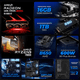 thumbnail image 3 of PC Gamer Completa Xtreme PC Gaming AMD Radeon RX 9060 XT Ryzen 9 7900X 16GB DDR5 SSD 1TB Monitor 27 165Hz Sistema Liquido WIFI BT Black gaming 1080p, estudios y multitarea, 3 of 6