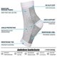 thumbnail image 4 of Calcetines de compresión de neuropatía Calcetines de protección de soporte de arco de tobillo/L XL/Blanco kaili Sencillez, 4 of 5