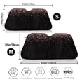 thumbnail image 7 of Lsque Rose Gold Glitter1 Car Windshield Sun Shade | Accordion Folding Style Auto Shade for Car Truck SUV Van | Blocks UV Rays Sun Visor Protector | Small, 7 of 7