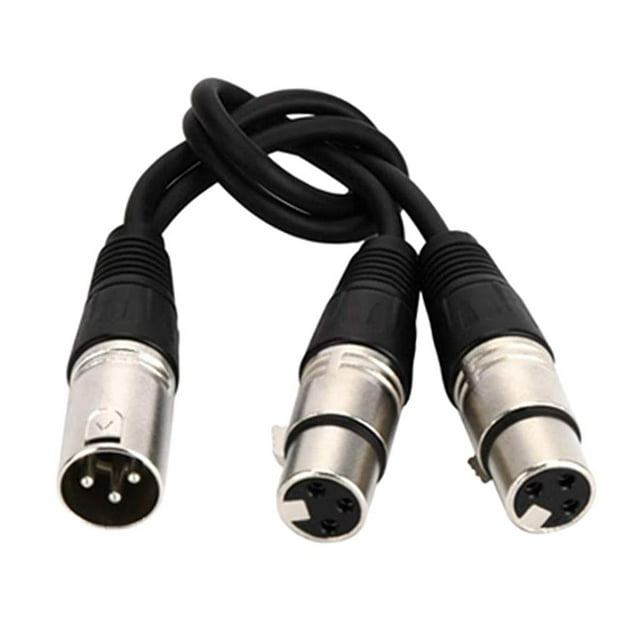 Enchufe 2 Y Splitter Adaptador De Micrófono Línea De Micrófono De