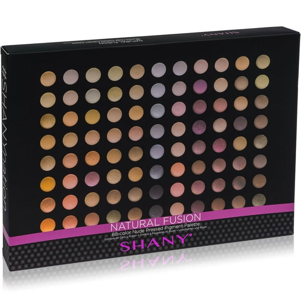 SHANY Fusion Makeup Palette - 88 Color Highly Pigmented Blendable Natural Color Matte Eye shadow Palette - Nude - Walmart.com