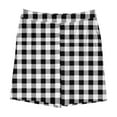 thumbnail image 3 of Tdoqot Girls Athletic Shorts with Pockets- Soft Casual Plaid Summer Active Running Shorts White Size 13-14, 3 of 4
