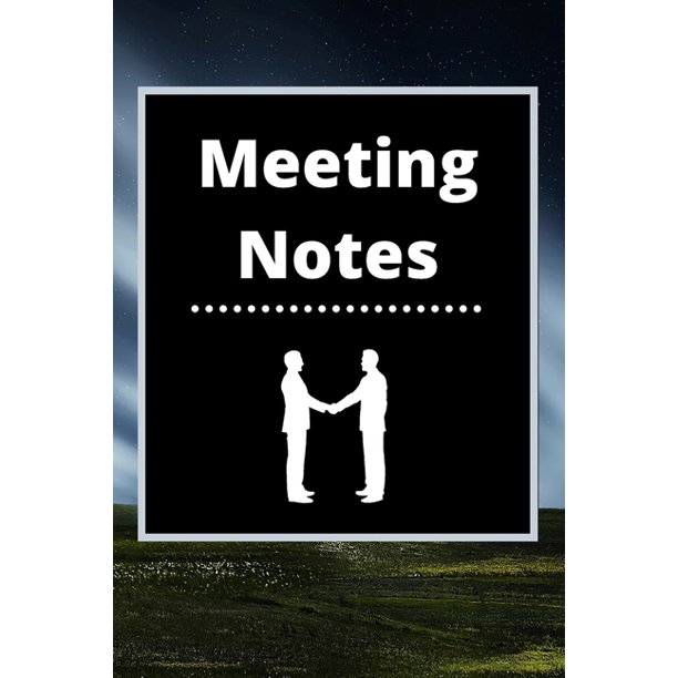 Meeting Notes Business Notebook for Meetings and Organizer Taking