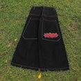 thumbnail image 3 of Vaqueros holgados de pierna ancha con degradado retro americano para hombre, Vaqueros rectos de gran tamaño para primavera y otoño, 3 of 4