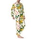 thumbnail image 2 of Balery Fruit Pijama para Hombre de Dos Piezas con Manga Larga, Conjunto de Dormir y Descanso Suave con Bolsillos-Small, 2 of 7