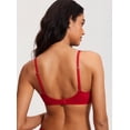 thumbnail image 3 of Sostén DOBREVA 34F Balconette de Encaje Sin Relleno Push Up Rojo, 3 of 5