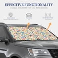thumbnail image 7 of Picia Famous Places 2 Piece Car Windshield Sun Shade Foldable | Foldable Sun Shield for Front Window Blocks UV Rays and Keeps Your Vehicle Cool-Small, 7 of 7