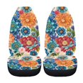 thumbnail image 5 of XYZCANDO Car Seat Covers 2 Pack Front Seat Cover Car Front Seat Covers Washable Comfy SUV Truck, Flowers Pattern, 5 of 10
