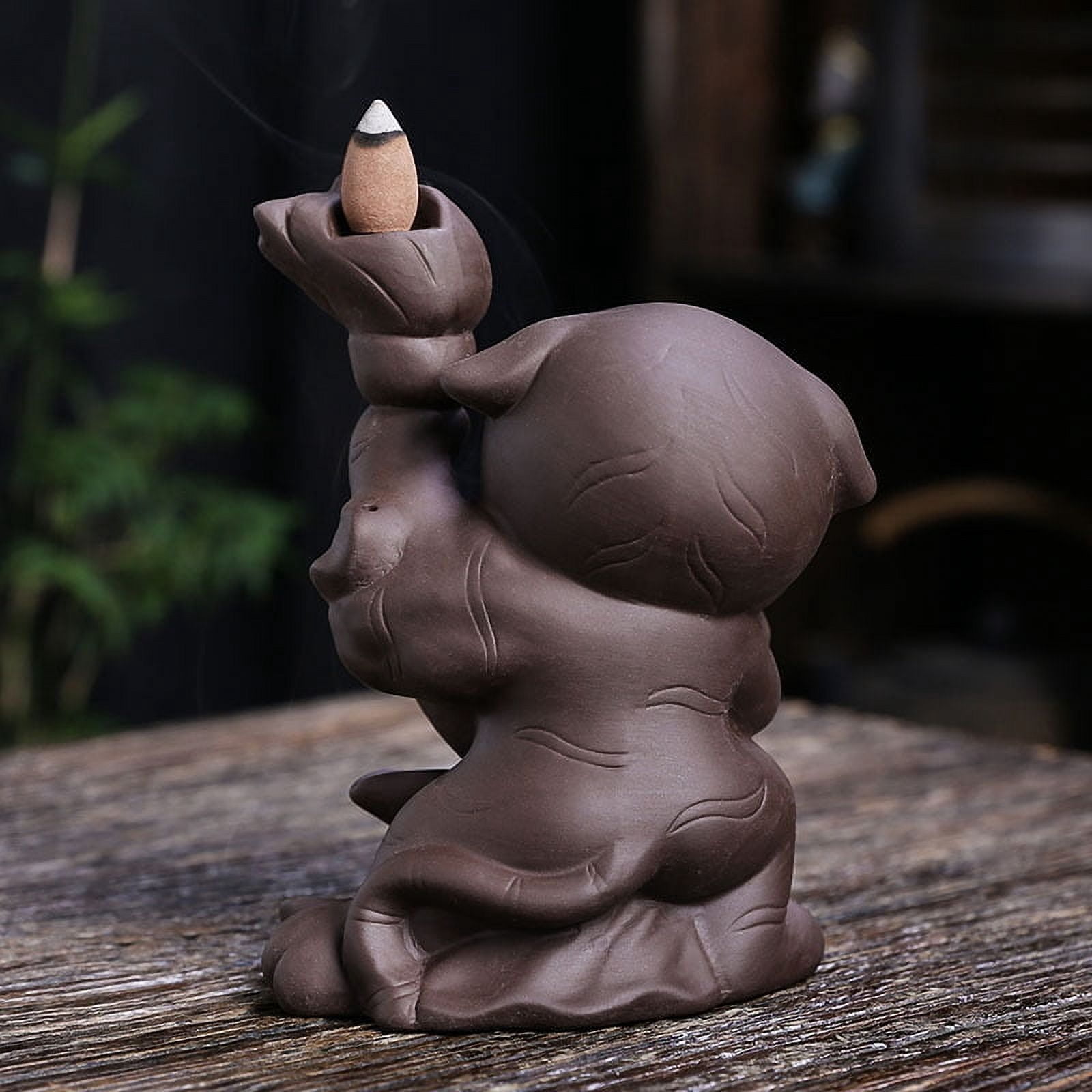 Smoke Waterfall Incense Holder Backflow Incense Burner Aroma Burner for Yoga/Meditation/Tea Ceremony/Home Living Room/Office Decoration