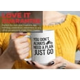 thumbnail image 7 of Motorcyclist Coffee Mug 15oz White - You Don't Always Need A Plan - Funny Biker Cafe Racer Motorcycle Rider Vintage Retro, 7 of 7