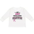 thumbnail image 3 of Inktastic My Aunt is a Survivor Breast Cancer Awareness Boys or Girls Long Sleeve Toddler T-Shirt, 3 of 5