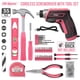 thumbnail image 2 of Kit de herramientas Hi-Spec, 35 piezas, rosa, con destornillador eléctrico USB de 3,6 V, 2 of 7