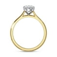 thumbnail image 4 of AFFY 4 Prong Solitaire Engagement Ring for Women, 1.20 Carat (ctw) Oval Cut Lab Grown Diamond Ring In 14K Yellow Gold Over Sterling Silver F-G-H, SI Quality Gifts For Her Ring Size-4, 4 of 6