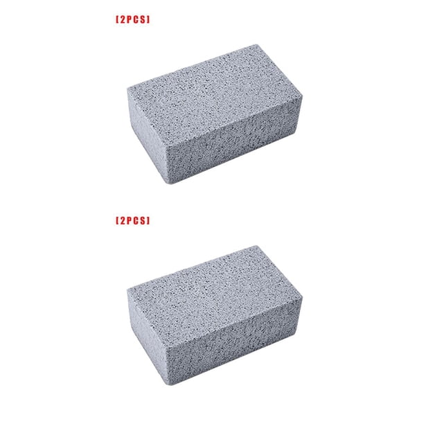 Eigraketly Bloque de limpieza para parrilla de barbacoa, 1/2 Uds., piedra para limpieza de barbacoa, parrillas para barbacoa, limpiador de grasa 2 piezas 2piezas