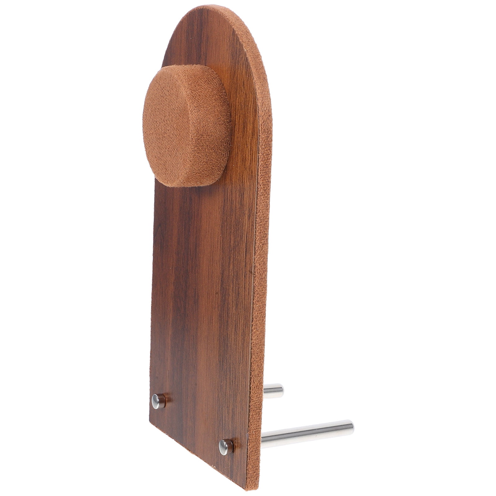 ETHZZLE Multifunctional Wooden Jewelry Stand Brown Bracelet and Necklace Organizer for Home Or Store