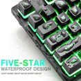 thumbnail image 3 of Teclado para juegos con cable K16 87 teclas con Led retroiluminado resistente al agua ergonómico, 3 of 4
