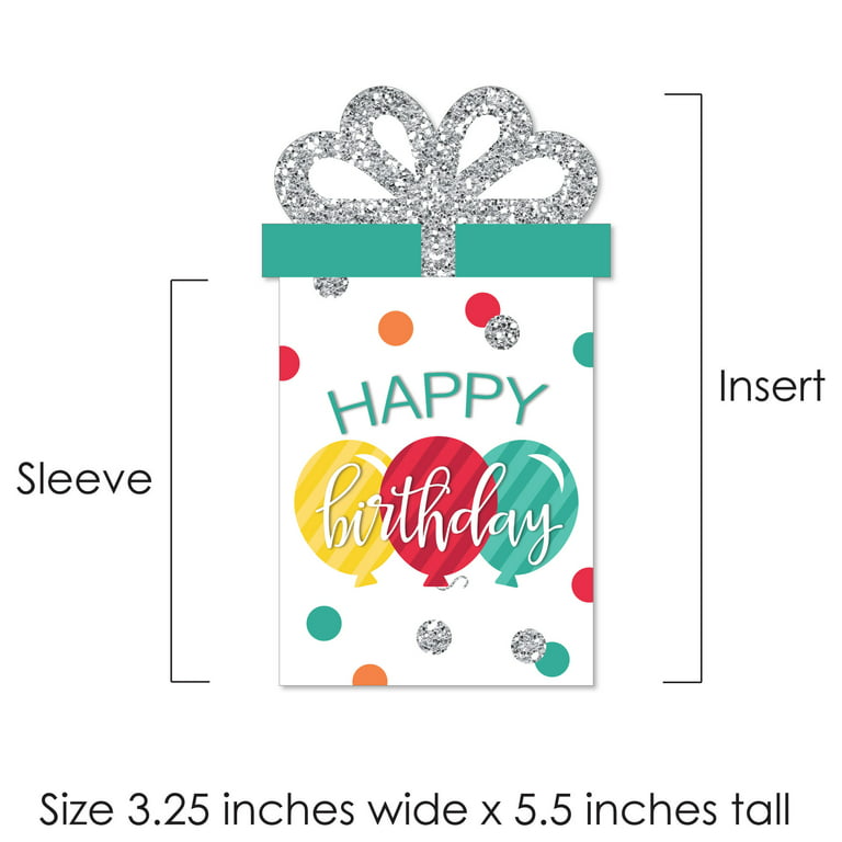 Big Dot of Happiness Assorted Elegantly Simple - Guest Party Favors Money  And Gift Card Holders - Set of 8