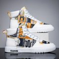 thumbnail image 5 of Men's Casual Outdoor Walking Shoes, Trendy High Top Lace Up Sneakers,  Men's Clothing, 5 of 9